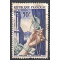 France 1953 - SG1169 - 50f bro try blue - Gold ...