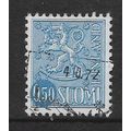 FINLAND 1963 STANDING LION 50p BLUE SG 659 FINE...