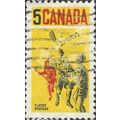 CANADA, SPORT, Lacrosse, yellow 1968, 5c, #4