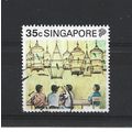 Singapore.SG629 35c Coffee shop bird singing co...