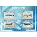 CENTRAL AFRICA 2012 SHEET MNH AVIONS CARGO PLAN...