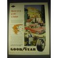 1962 Goodyear 3-T Nylon Tires Ad - Wherever you go.. Go safer on Goodyear