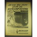 1962 Dunlop Gold Seal C41 Tires Ad - All over the show you'll see Dunlop Gold