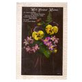 WITH FONDEST WISHES.. used vintage postcard RP ...