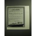 1974 Holland America Cruises Ad - Modern cruises to ancient history SS Volendam