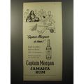 1950 Captain Morgan Jamaica Rum Ad - Captain Morgan's in town!