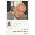 Heinz Konsalik WW2 German Book Author Hand Sign...