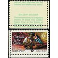 1560, MNH 10¢ Back Inscription Shifted Freaky E...
