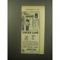 1959 Greek Line Cruise Ad - Europe's Great 8 ..by Greek Line
