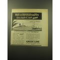 1959 Greek Line Cruise Advertisement - Mediterranean Greek Islands Black Sea