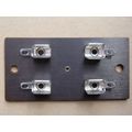 Open Dual 1¼ Inch Fuse Holder, Paxolin, RS Radi...
