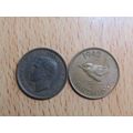 GB 1942 George VI Wren Farthing Coin