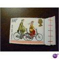 1978 GB Cyclists touring bicyles printers colou...