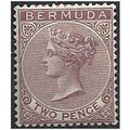 Bermuda 1898 SG26a 2d Brown-Purple Mounted Mint...