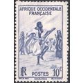 French West Africa 1947 - SG34 - 10c blue - War...