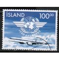 1994 Iceland - Sc# 792 used - Airplane / ICAO 1...