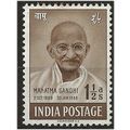 India 1948 SG305 1 1/2a Brown 1st Anniv of Inde...