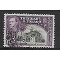 TRINIDAD & TOBAGO 1944 12c BLACK & SLATE PURPLE...
