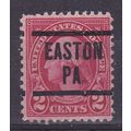 USA 1922 2c WASHINGTON PRE-CANCEL EASTON PA MIN...