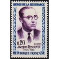 France. 1961 20c S.G.1519 Mounted Mint