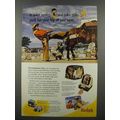 1950 Kodak Kodachrome Film Ad - Cowboy