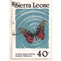 SIERRA LEONE, Acraea Swallowtail, blue 1987, 40c