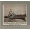 C3198) French Warship Destroyer SURCOUF At Gree...