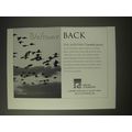 2002 Ducks Unlimited Ad - Welcome Back The Aleutian Canada Goose