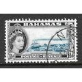 BAHAMAS 1954 1 1/2d BLUE AND BLACK ISLAND SETTL...