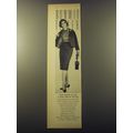 1960 Bonwit Teller Fashion Ad - Miss Bonwit Jr. has a high fidelity to Lanz