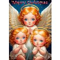 CLASSIC CUTE LITTLE GIRL CHERUB ANGLES PRAYING ...