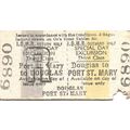 Isle of Man Railway Edmondson Ticket - Douglas ...