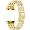 Five-beads Diamond Steel Replacement Strap Watc...
