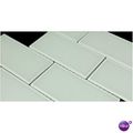 Glass Tile Brick Blocco Delicate Mint 3 x 6