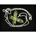 Enamel Crystal Butterfly Charm Pendant Silver P...