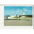 Aviation AIR JET FOKKER F27-400 Postcard by Edi...
