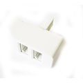 BT Telephone Phone Socket DOUBLE 2 way Adaptor ...