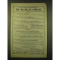 1902 The Macmillan Company Ad - New Books publi...