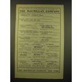 1902 The Macmillan Company Ad - Now ready or to...