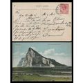 Gibraltar postcard 1914 to Copenhagen, Denmark,...