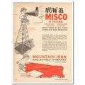 MOUNTAIN IRON SUPPLY COMPANY 1959 Now MISCO Tex...