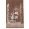 Children with Flowers Belgium Rex 4769 Postcard...