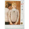 Vintage: Emu 6538 sweater for boy or girl, DK &...