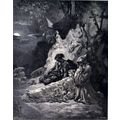 MOURNING BY MOONLIGHT 1885 Gustave Doré - Chate...