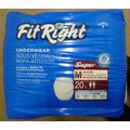 9 PACKAGES 180 PAIR MEDLINE FIT RIGHT SUPER ADU...