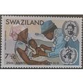 Swaziland QEII 1973 WHO 7½c Malaria Vaccination...