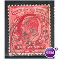 GB stamps 1902-10 KEV11 - 1d SG219 London 56
