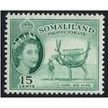 Somaliland QEII 1953 15c Blue Green Mounted Min...