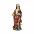 St. Dymphna Desk Statue with a Gold Stamped Pra...