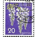 JAPAN, FLOWER, Wisteria, Fabaceae, violet 1967,...